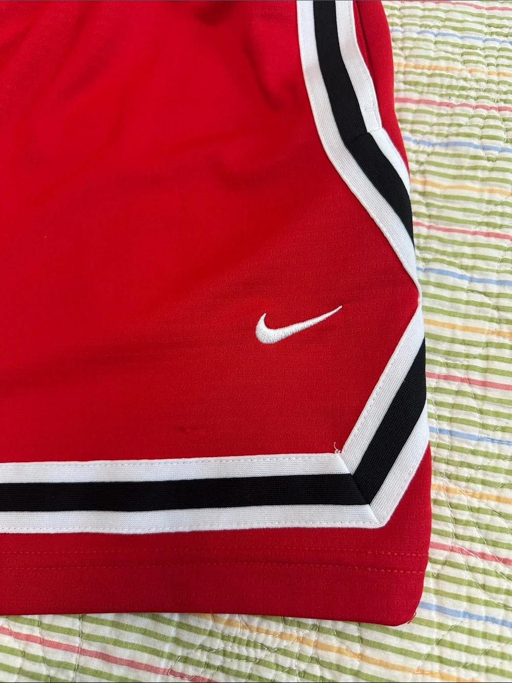 Nike Kids Two-Pack Athletic Shorts in Blue and Red